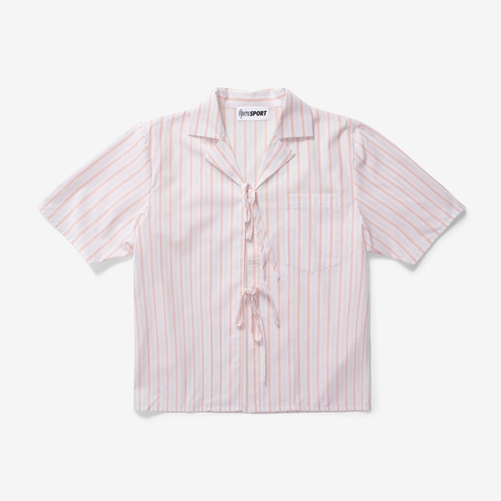 OperaSPORT Striped Tara Shirt in Coral/Lilac - Picture 3 of 8